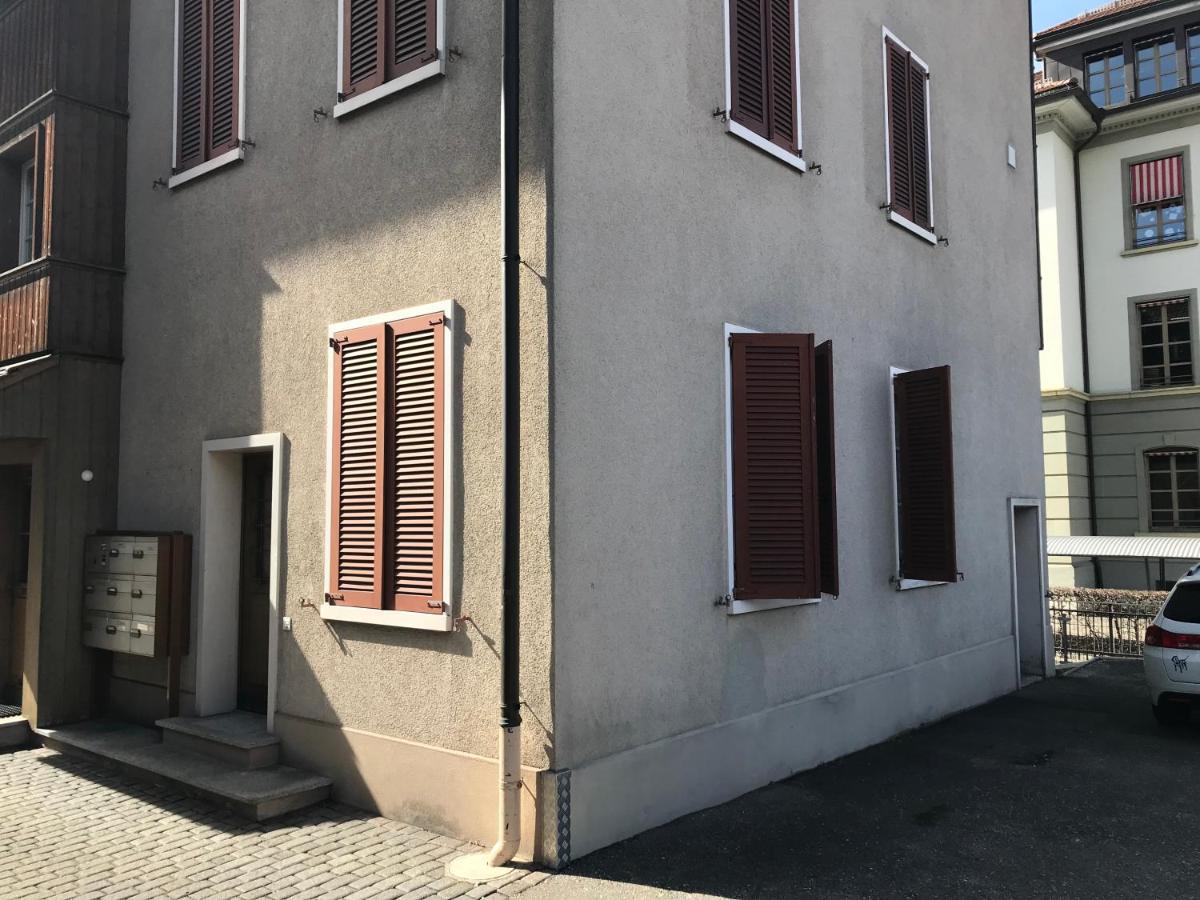 Simple Studio 36M2 In The Center Of Burgdorf Private Parking Small Bathroom Dış mekan fotoğraf