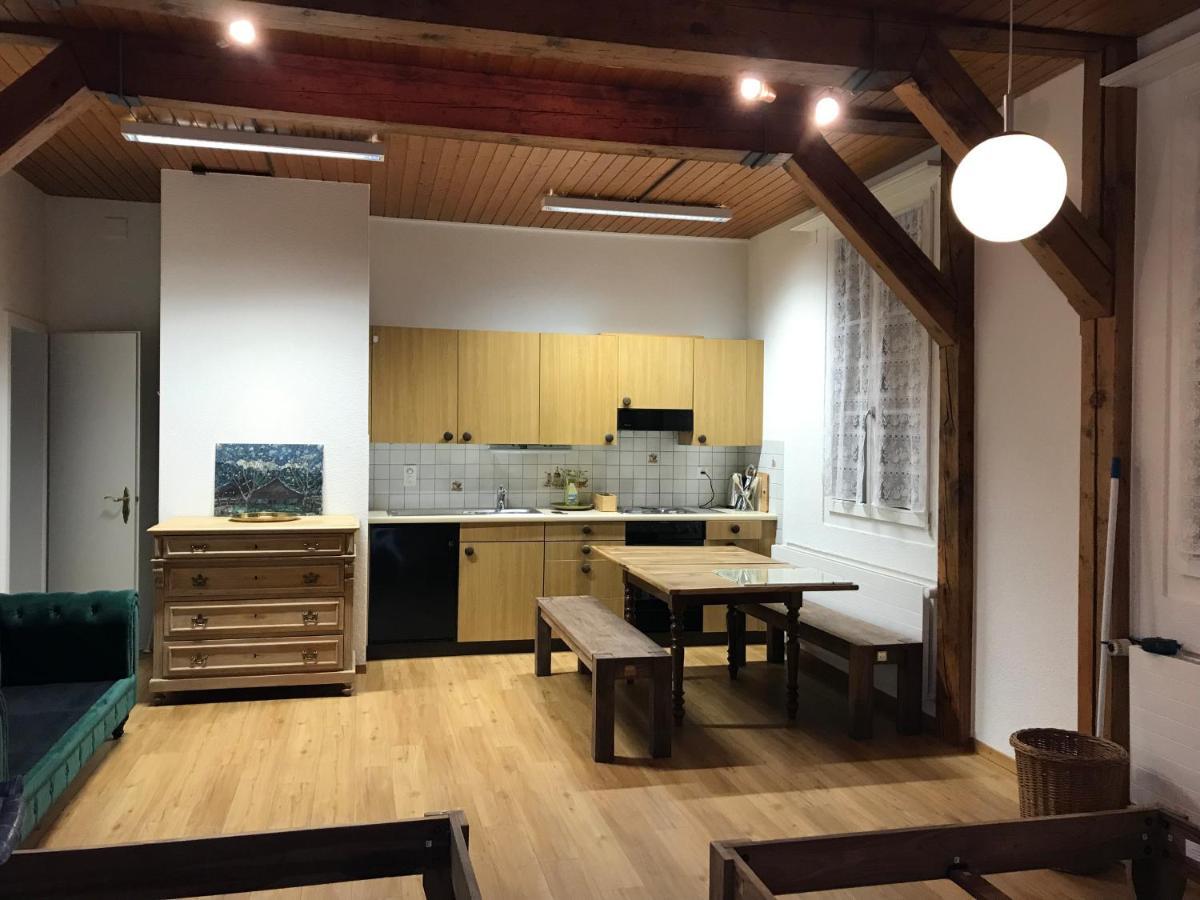 Simple Studio 36M2 In The Center Of Burgdorf Private Parking Small Bathroom Dış mekan fotoğraf